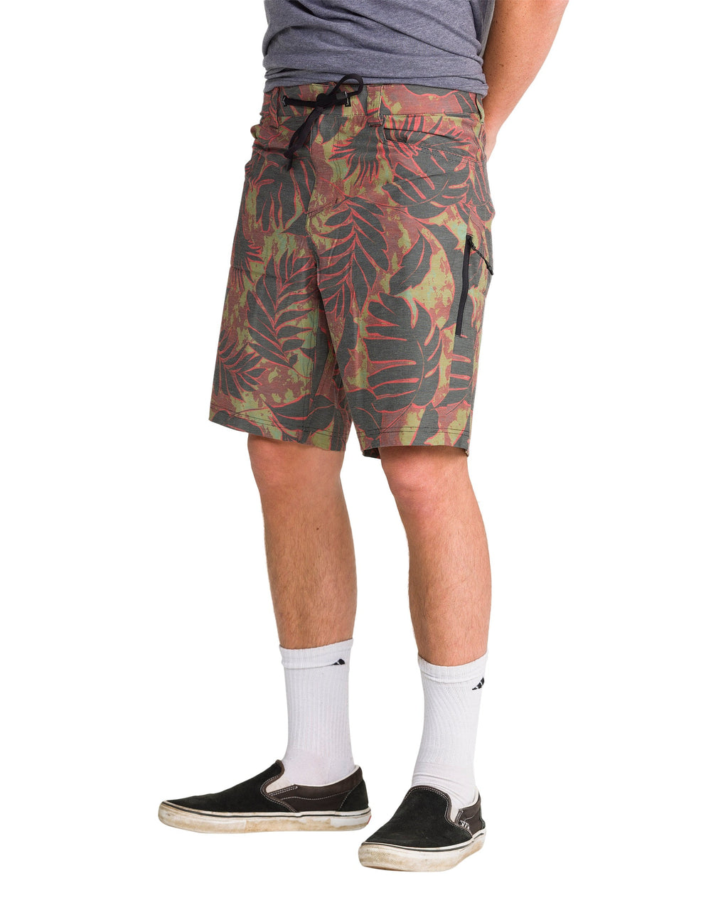 Wander 10" Drawcord Short - Palm Combo