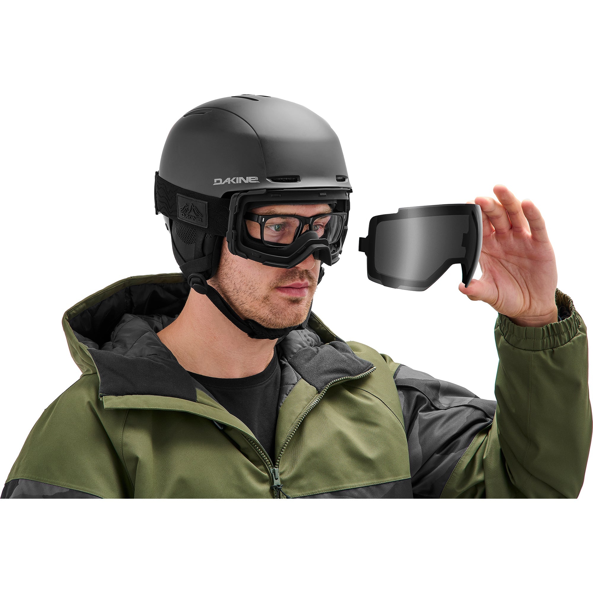 Domain Snow Goggle Plus - Black/Black/Storm Yellow