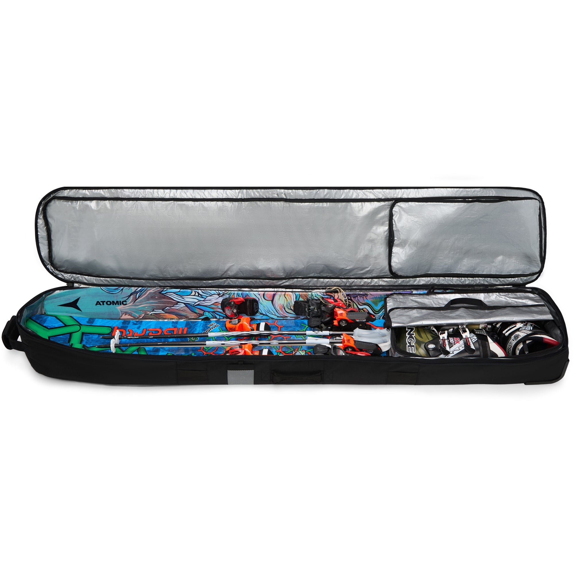 Fall Line Ski Roller Bag - Black Coated