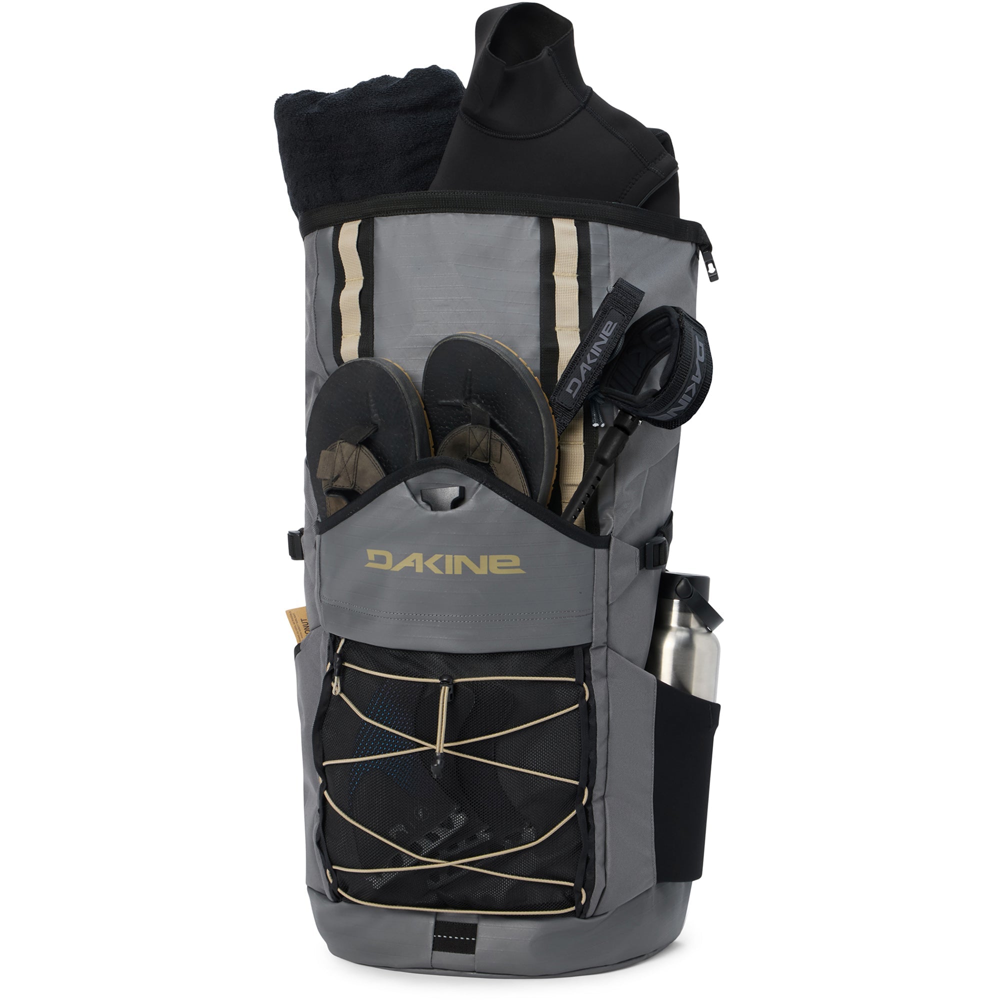 Mission Surf DLX Wet/Dry Rolltop Backpack 35L - Stone/Castlerock