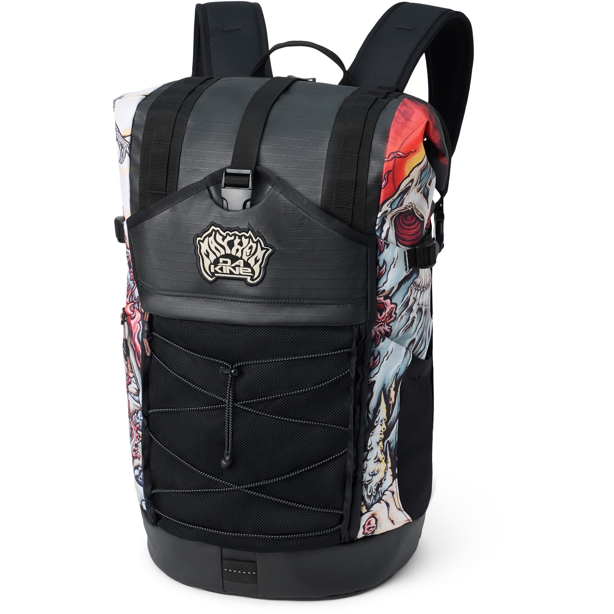 Mission Surf DLX Wet/Dry Rolltop Backpack 35L - Mayhem Marron