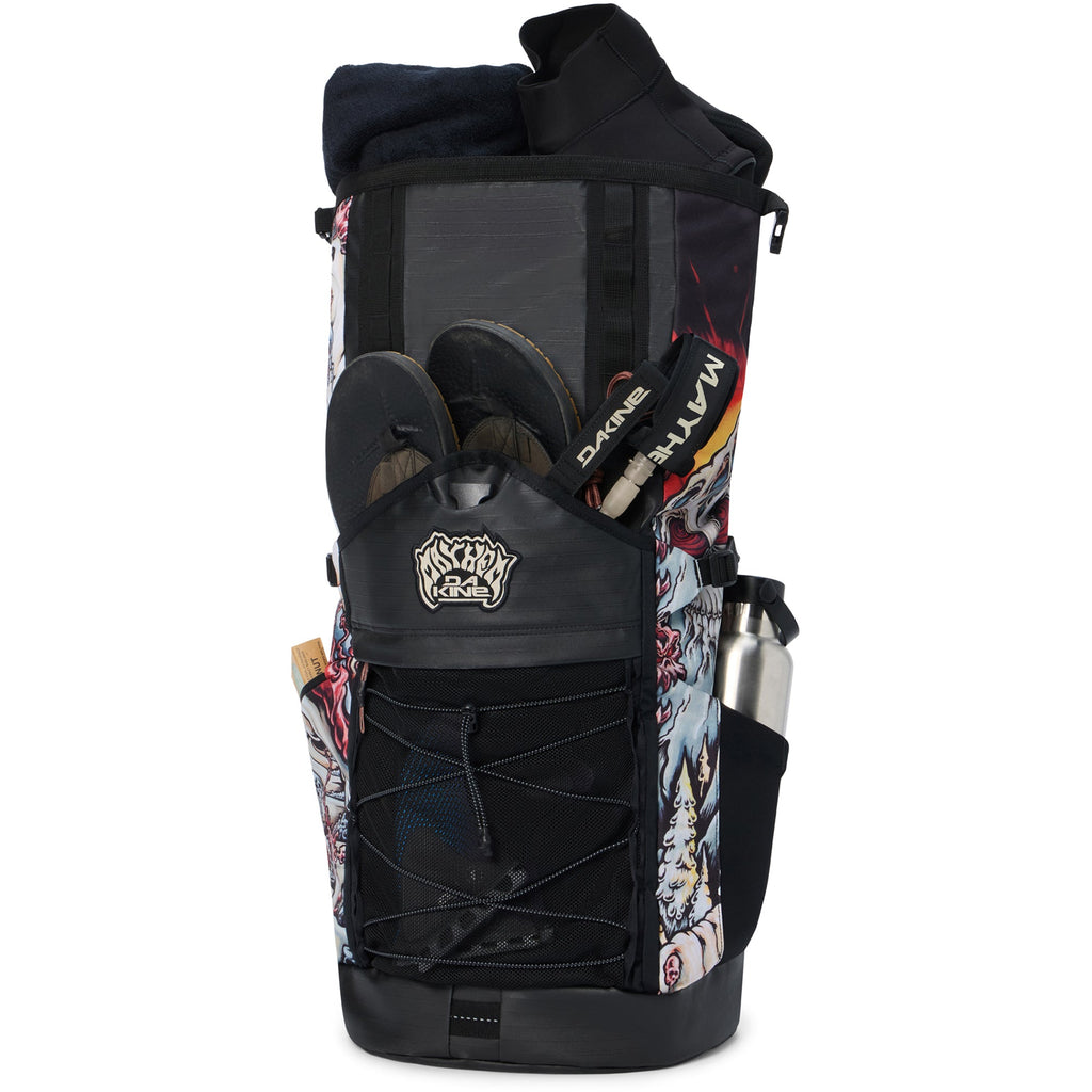 Mission Surf DLX Wet/Dry Rolltop Backpack 35L - Mayhem Marron