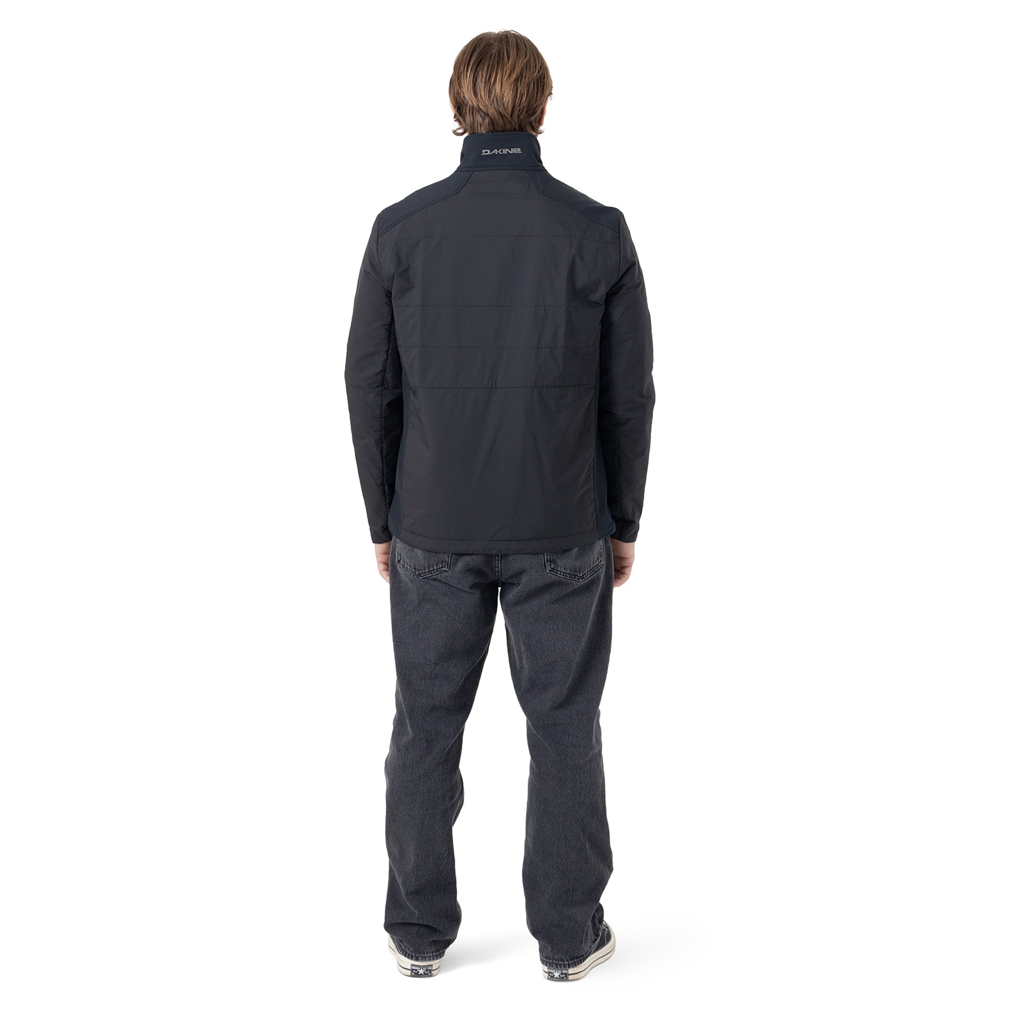 Light Wt. Mixed Media Jacket - Black