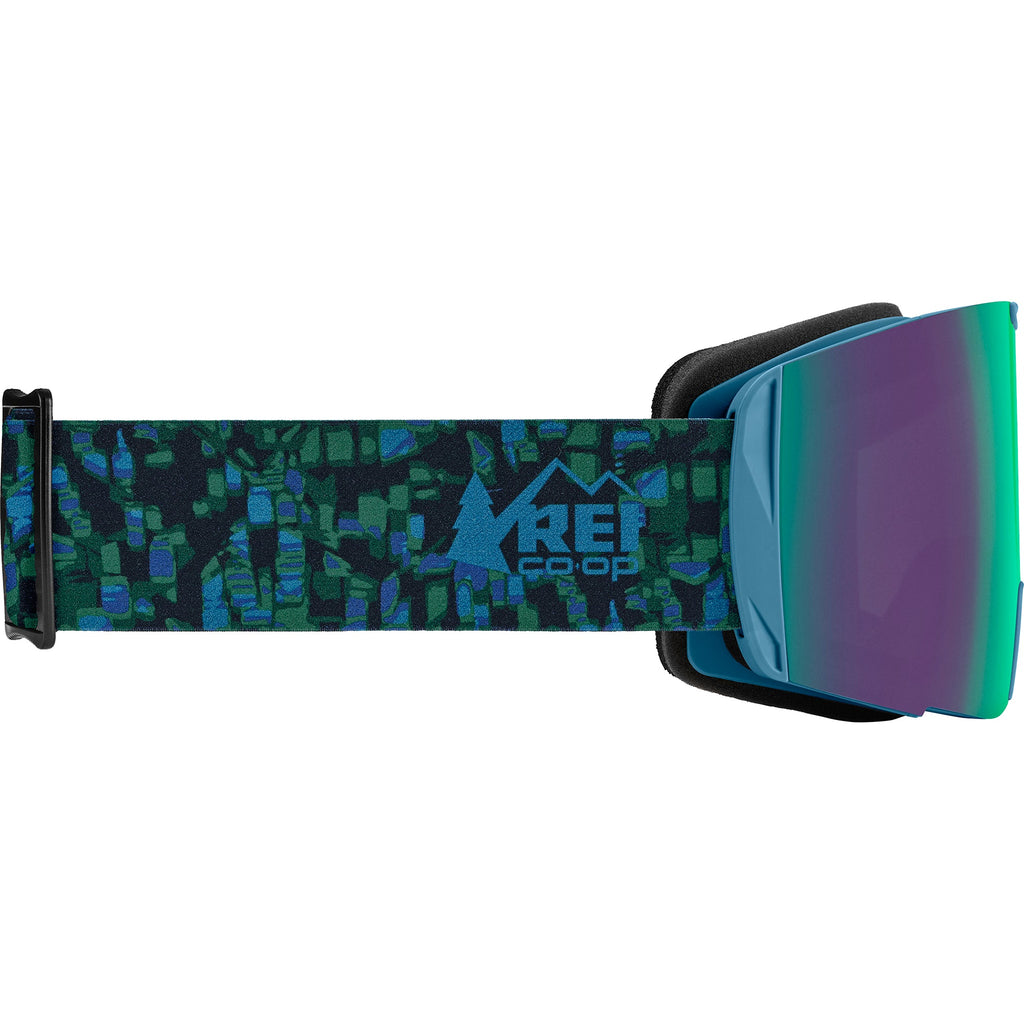 Sector Snow Goggle + REI Co-Op - Mosaic Ridge Midnight Navy / Green Mirror