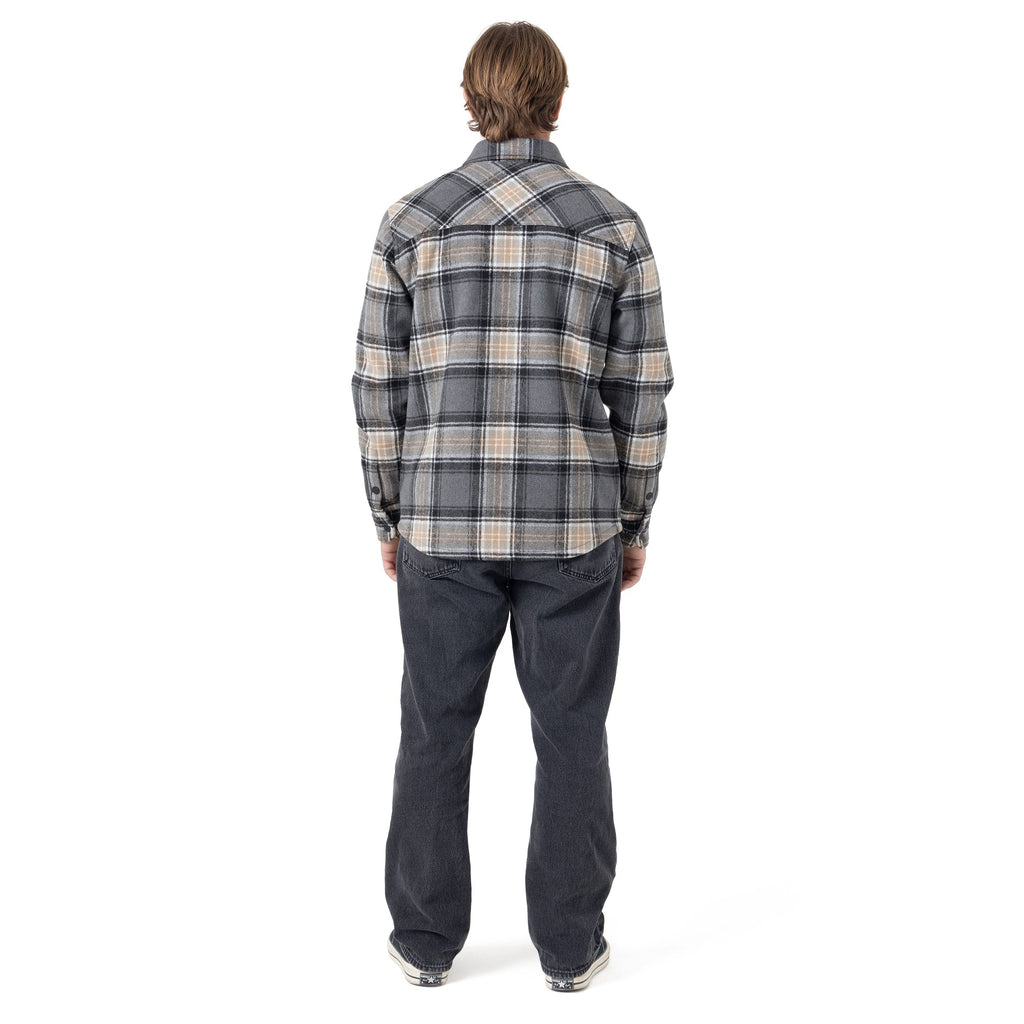 Front Snap Fleece Jacket - Greypld