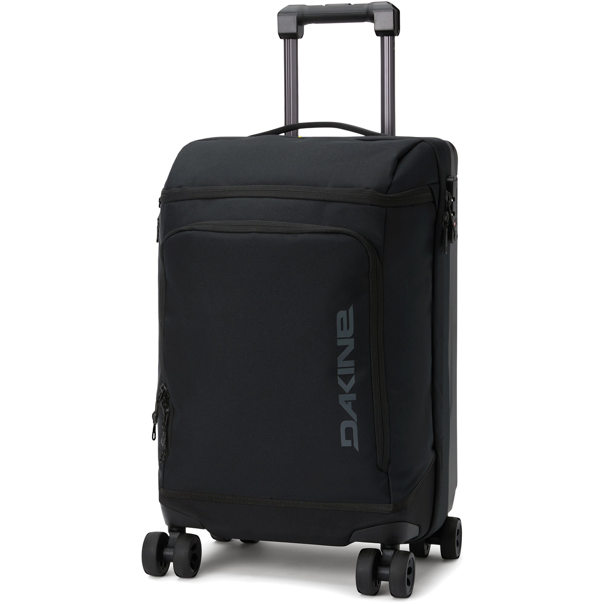 Split 4 Wheel Carry On Roller Bag 48L - Black