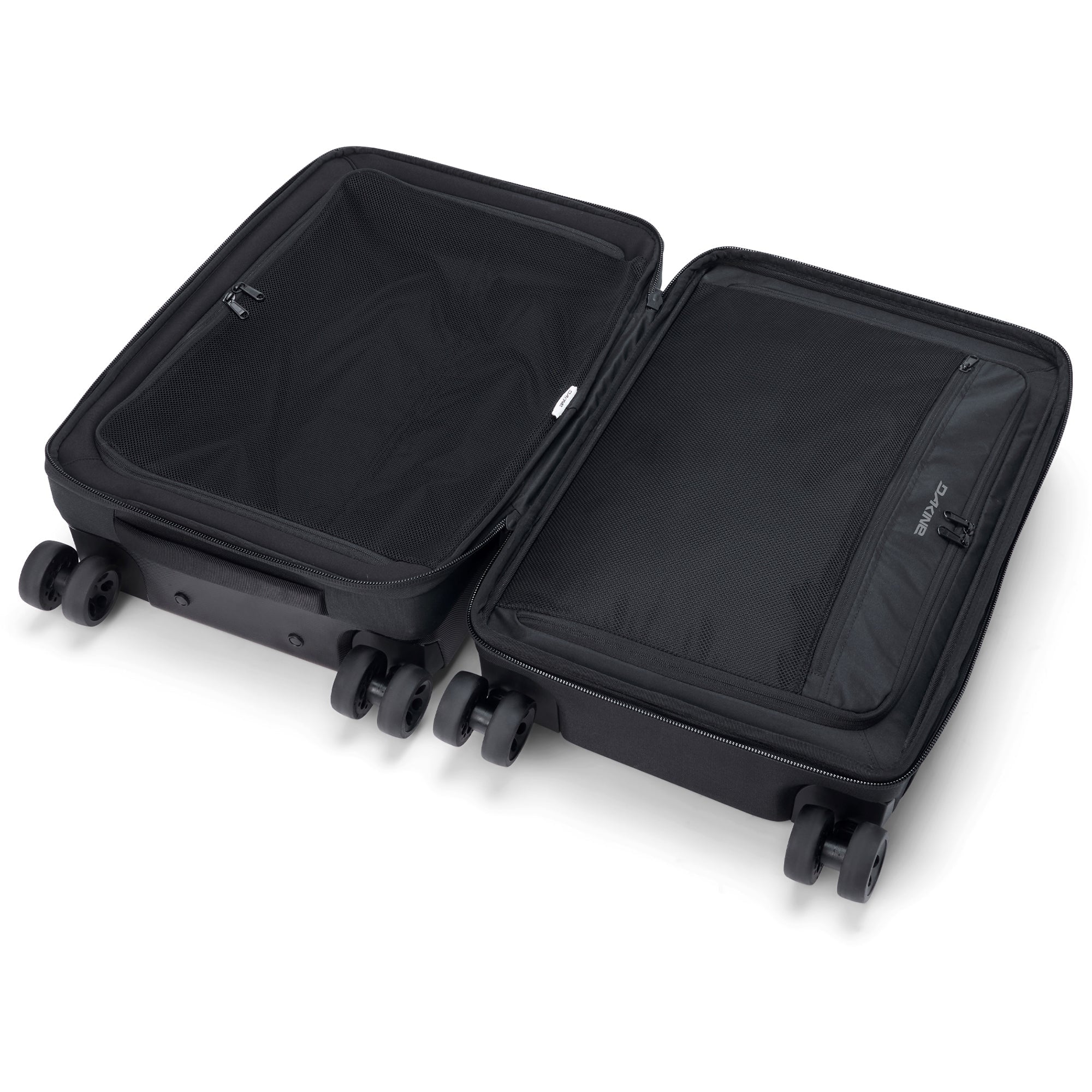 Split 4 Wheel Carry On Roller Bag 48L - Black