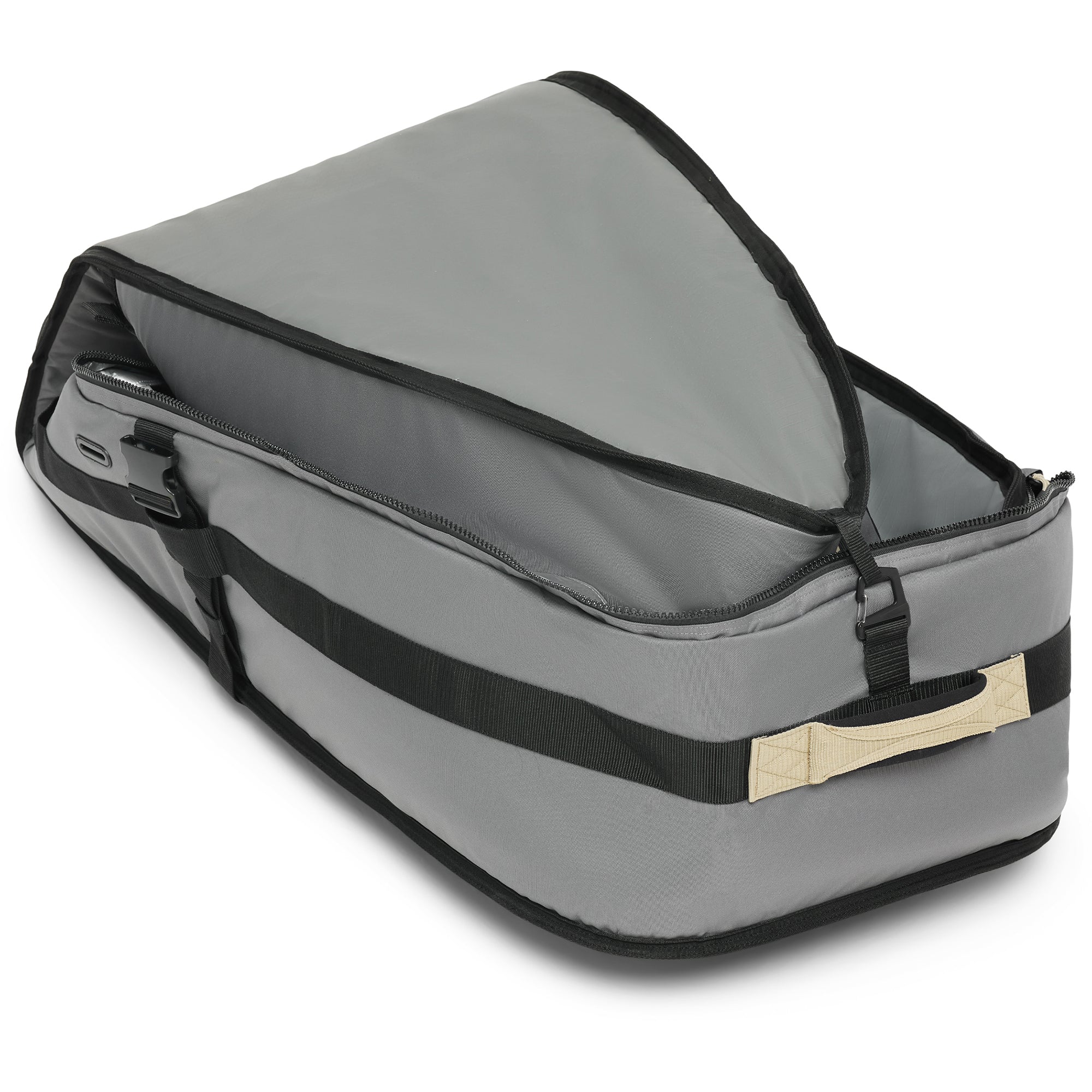 World Traveler Quad Surfboard Roller Bag - Castlerock/Stone